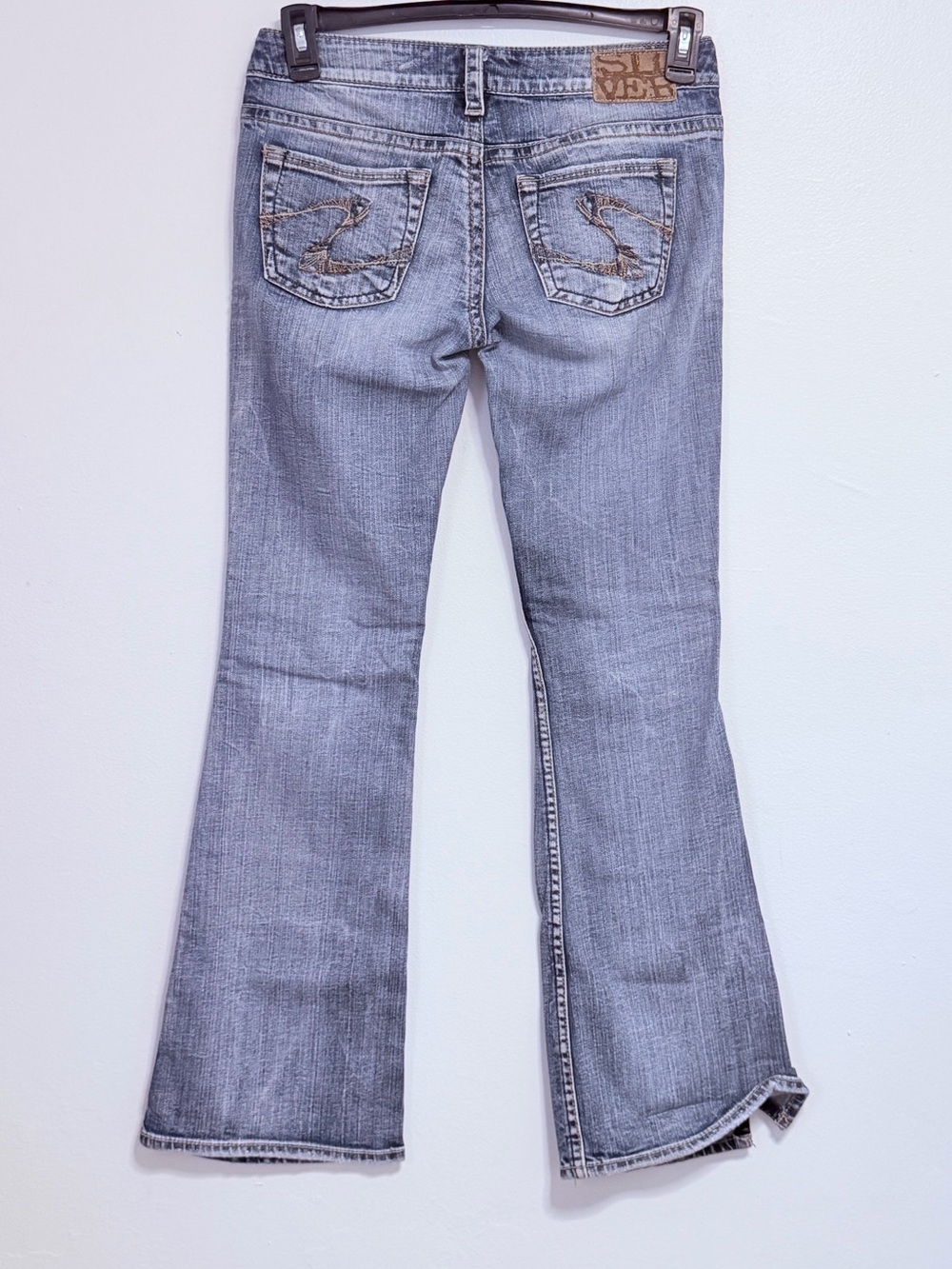 Silver Twisted Bootcut Jeans W27/L31